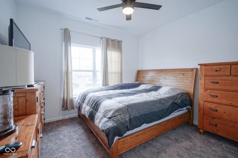 Bedroom at 6608 W Shoreline Court, Greenfield, IN