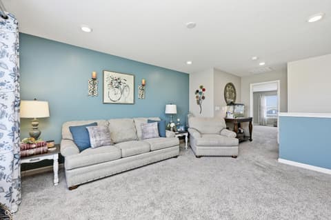Living room at 70 Freeman Street, Whiteland, IN