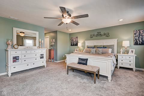 Bedroom at 70 Freeman Street, Whiteland, IN