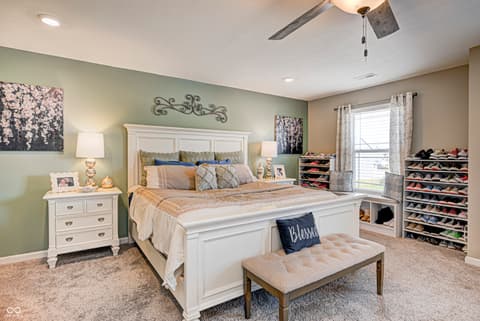 Bedroom at 70 Freeman Street, Whiteland, IN
