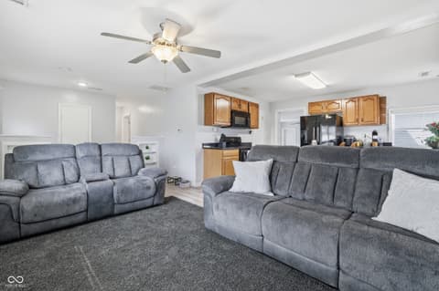 Living room at 3124 Newhart Street, Indianapolis, IN