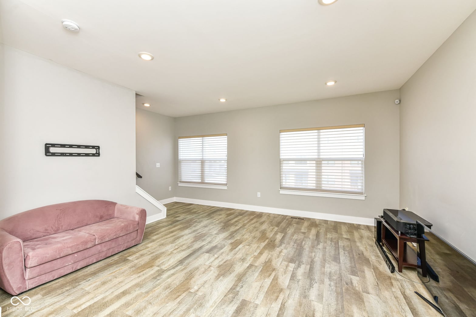 Bright, open family room with abundant natural light.