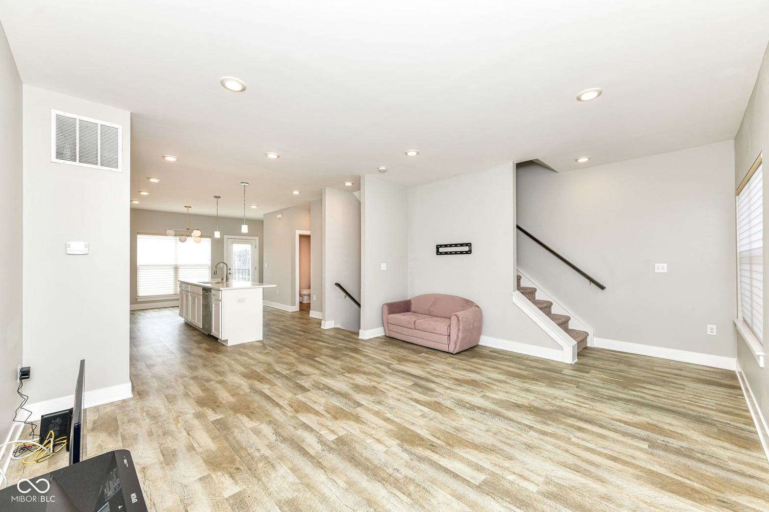 Bright open concept living space with modern finishes.