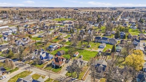 Aerial view at 437 N Conde Street, Tipton, IN