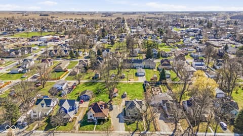 Aerial view at 437 N Conde Street, Tipton, IN
