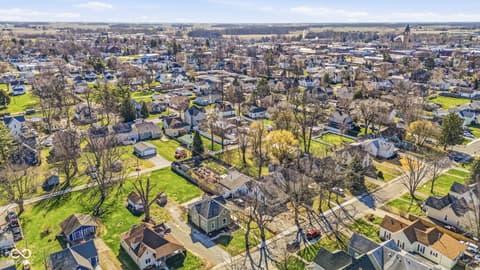 Aerial view at 437 N Conde Street, Tipton, IN