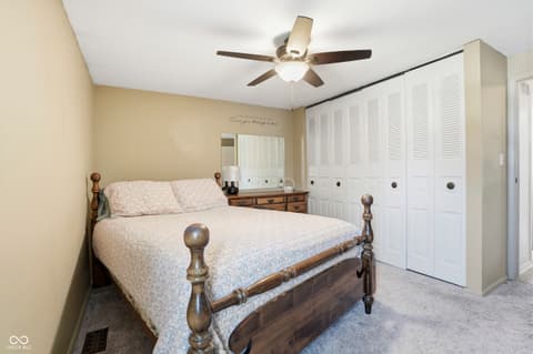 Primary bedroom at 9415 Timber View Drive, Indianapolis, IN