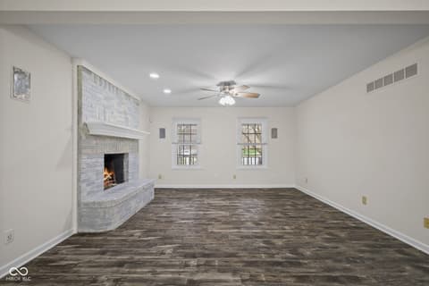 Living room at 3616 Eagle Valley Court, Greenwood, IN