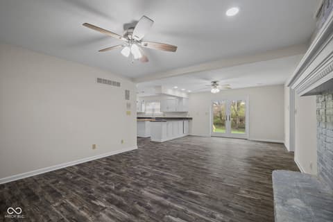 Living room at 3616 Eagle Valley Court, Greenwood, IN
