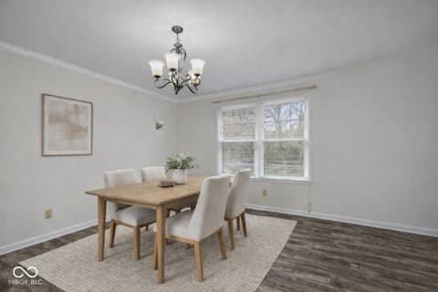 Dining room at 3616 Eagle Valley Court, Greenwood, IN