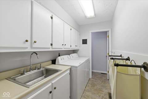 Laundry room at 8311 Chateaugay Drive, Indianapolis, IN
