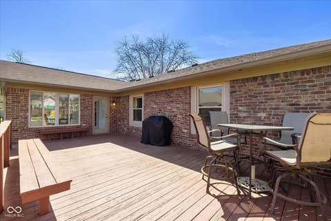 Outdoor living area at 8311 Chateaugay Drive, Indianapolis, IN