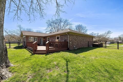 Backyard at 8311 Chateaugay Drive, Indianapolis, IN