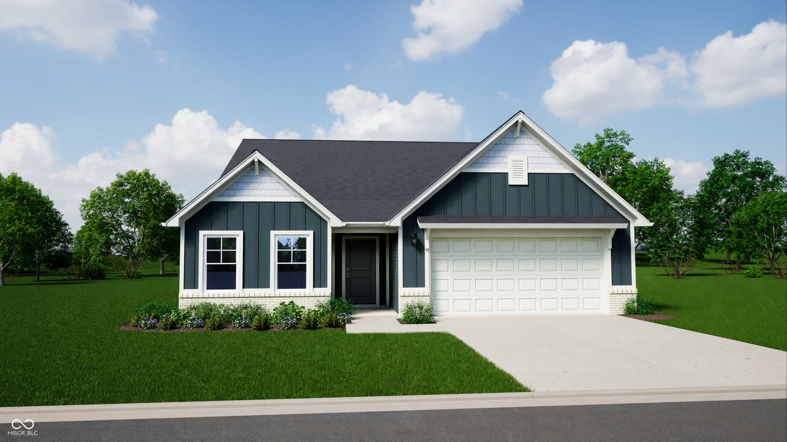Front exterior at 6042 Whitney Street, Thorntown, IN