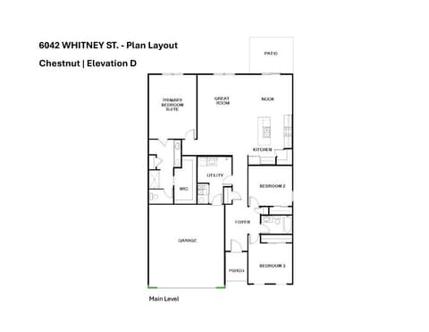 Floor Plan — 6042 Whitney Street, Thorntown, IN