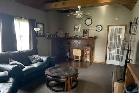 Living room at 7466 S State Road 75, Coatesville, IN
