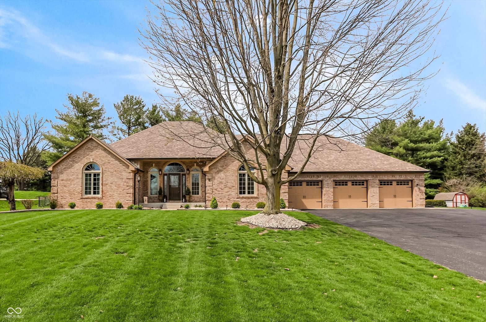 Front exterior at 5344 W Stone Way, New Palestine, IN