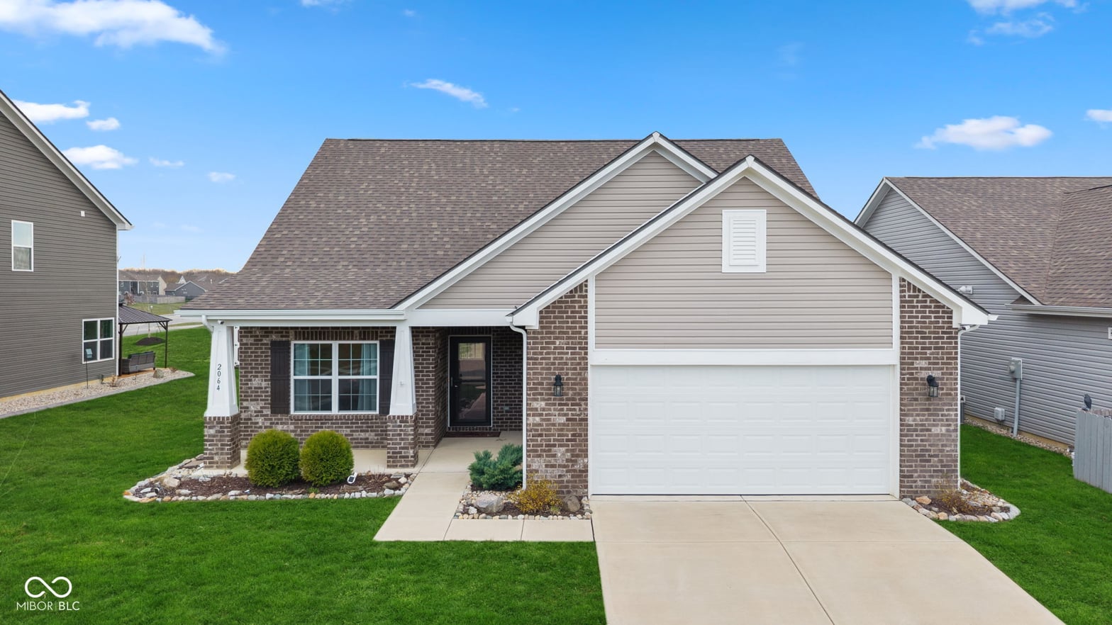Front exterior at 2064 Maplewood Lane, Pendleton, IN