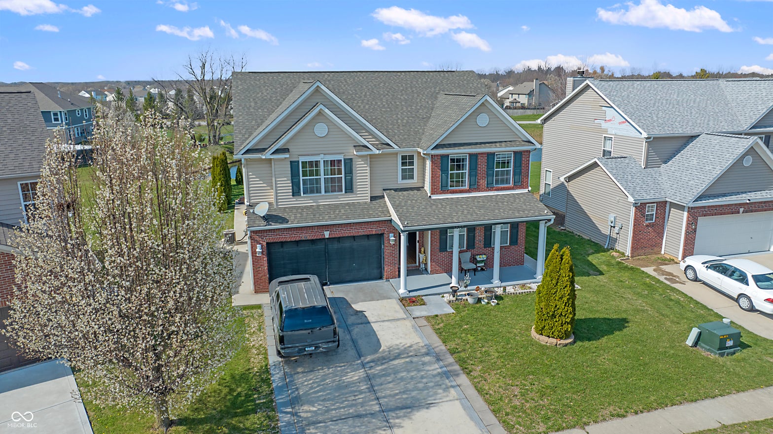 Front exterior at 1678 Juniper Lane, Greenwood, IN