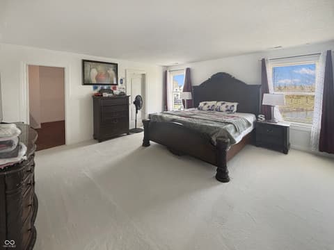 Primary bedroom at 1678 Juniper Lane, Greenwood, IN