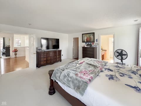 Primary bedroom at 1678 Juniper Lane, Greenwood, IN