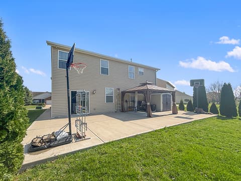 Outdoor living area at 1678 Juniper Lane, Greenwood, IN