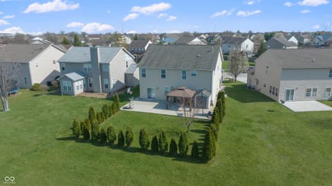 Aerial view at 1678 Juniper Lane, Greenwood, IN