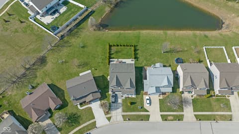Aerial view at 1678 Juniper Lane, Greenwood, IN