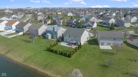Aerial view at 1678 Juniper Lane, Greenwood, IN
