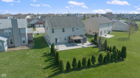 Aerial view at 1678 Juniper Lane, Greenwood, IN