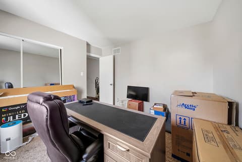 Home office at 9463 Grinnell Street, Indianapolis, IN