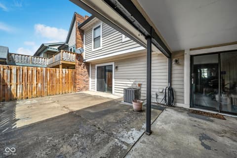 Outdoor living area at 9463 Grinnell Street, Indianapolis, IN