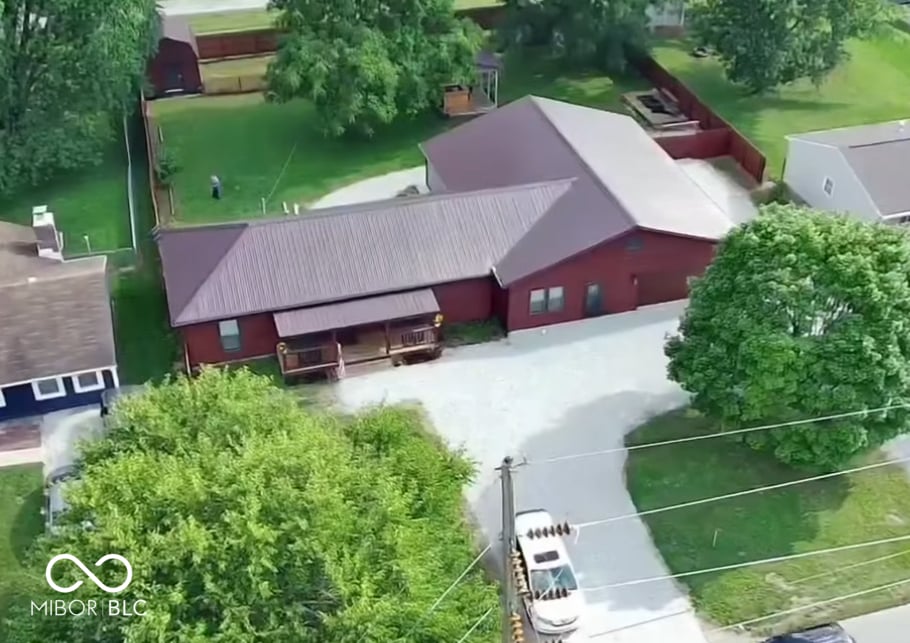 Aerial view at 523 E Noble Street, Lebanon, IN