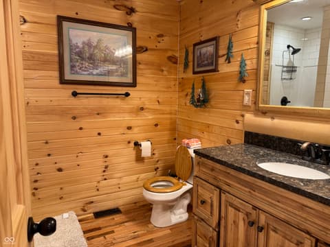 Bathroom at 523 E Noble Street, Lebanon, IN