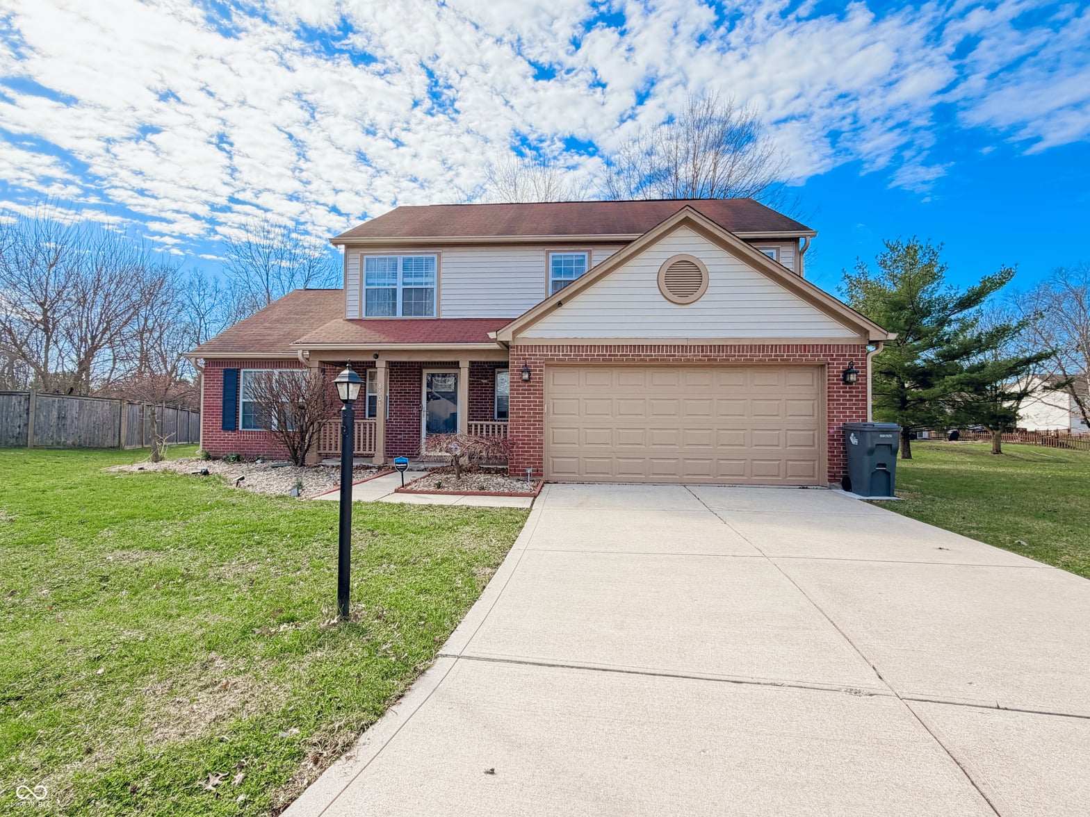 Front exterior at 8607 Longspur Court, Indianapolis, IN
