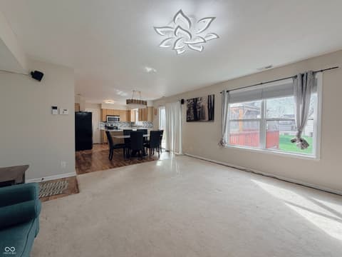 Living room at 8607 Longspur Court, Indianapolis, IN