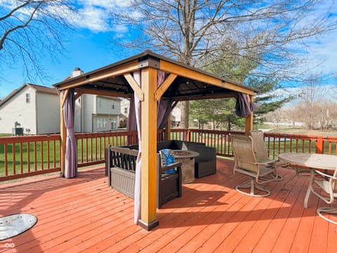 Outdoor living area at 8607 Longspur Court, Indianapolis, IN