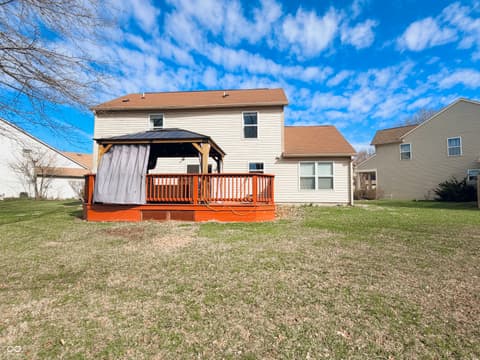 Backyard at 8607 Longspur Court, Indianapolis, IN