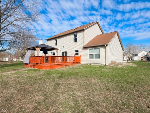 Backyard at 8607 Longspur Court, Indianapolis, IN