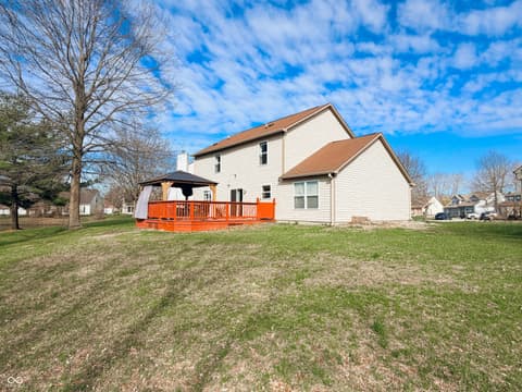 Backyard at 8607 Longspur Court, Indianapolis, IN