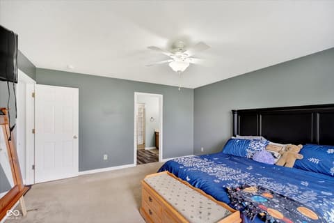 Primary bedroom at 2428 Foxtail Drive, Plainfield, IN