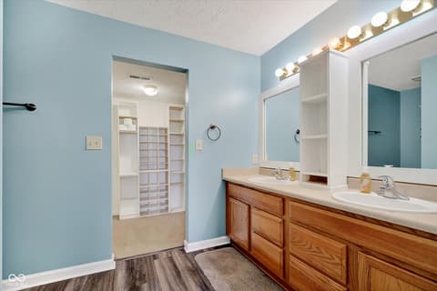 Primary bathroom at 2428 Foxtail Drive, Plainfield, IN