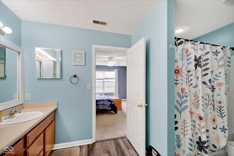 Primary bathroom at 2428 Foxtail Drive, Plainfield, IN