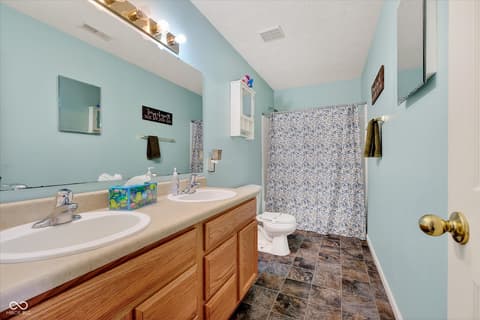 Bathroom at 2428 Foxtail Drive, Plainfield, IN