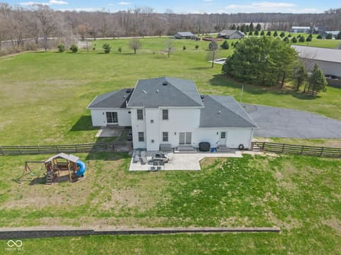 Aerial view at 7627 Adams Road, Lafayette, IN