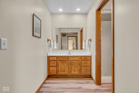 Primary bathroom at 1603 Woodside Drive, Danville, IN