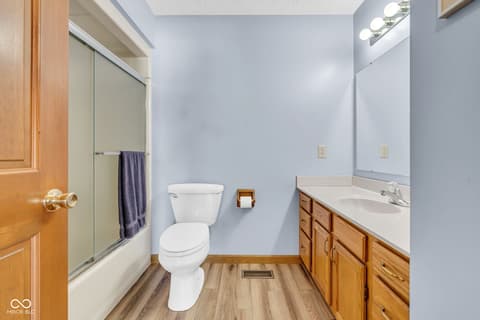 Bathroom at 1603 Woodside Drive, Danville, IN