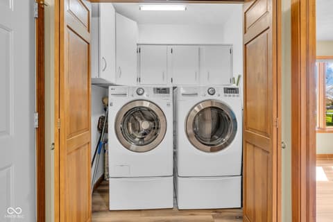Laundry room at 1603 Woodside Drive, Danville, IN