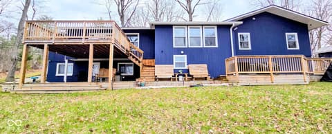 Backyard at 2870 N State Road 135, Nashville, IN