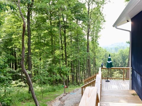 Outdoor living area at 2870 N State Road 135, Nashville, IN